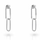 Orphelia® 'Rose' Women's Sterling Silver Drop Earrings - Silver ZO-7561