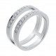 Orphelia® Women's Sterling Silver Ring - Silver ZR-7124