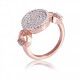 Orphelia® Women's Sterling Silver Ring - Rose ZR-7420