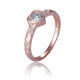 Orphelia® 'Nora' Women's Sterling Silver Ring - Rose ZR-7435