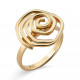Orphelia® Women's Sterling Silver Ring - Gold ZR-7500/G