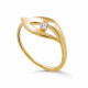 Orphelia® 'Milan' Women's Sterling Silver Ring - Gold ZR-7519/G