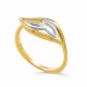 Orphelia® 'Charlotte' Women's Sterling Silver Ring - Silver/Gold ZR-7523/G
