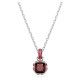 Swarovski® 'Birthstone' Women's Base Metal Necklace - Silver 5651709