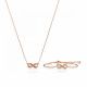 Swarovski® 'Hyperbola' Women's Gold Plated Metal Set: Bracelet + Necklace - Rose 5682483