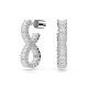 Swarovski® 'Hyperbola' Women's Base Metal Drop Earrings - Silver 5684047
