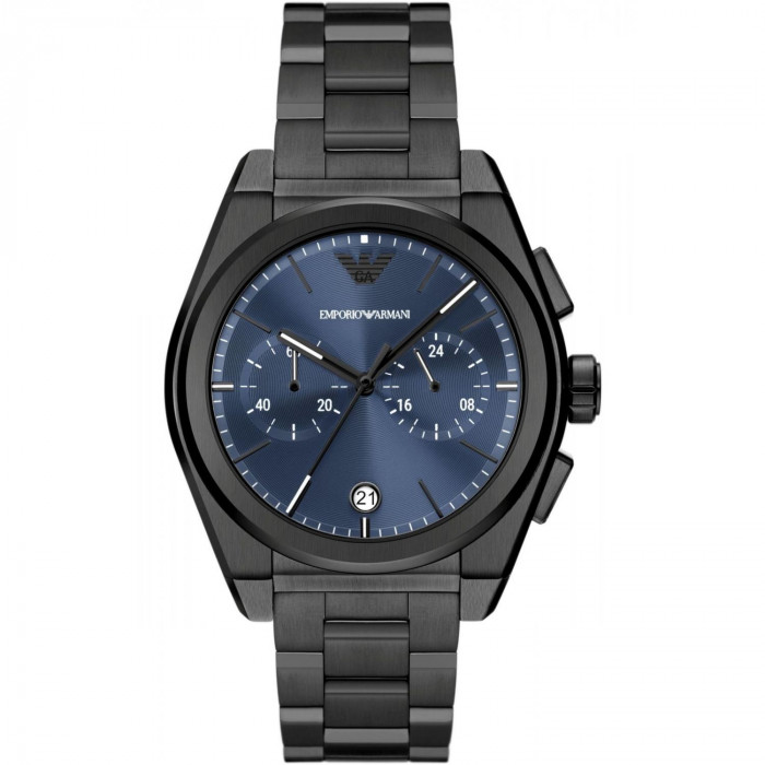 Emporio armani gts mesh deals chronograph men's watch