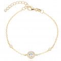 Gena.paris® 'The One' Women's Sterling Silver Bracelet - Gold GB307S-Y
