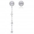 Gena.paris® 'The One' Women's Sterling Silver Drop Earrings - Silver GBO1529-W