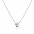 Orphelia® 'Alexandria' Women's Whitegold 18C Chain with Pendant - Silver KD-2035