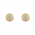 Orphelia® 'Alexandria' Women's Yellow gold 18C Stud Earrings - Gold OD-5329/1