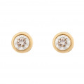 'Alexandria' Women's Yellow gold 18C Stud Earrings - Gold OD-5330/1