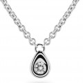 Orphelia® 'Arina' Women's Whitegold 18C Necklace - Silver TR-001
