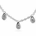 'Arina' Women's Whitegold 18C Necklace - Silver TR-006/1
