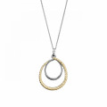 Orphelia® 'Bastien' Women's Sterling Silver Chain with Pendant - Silver/Gold ZH-7499