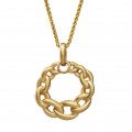 Orphelia® 'Estelle' Women's Sterling Silver Chain with Pendant - Gold ZH-7516/G