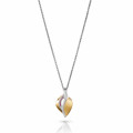 Orphelia® 'Anet' Women's Sterling Silver Chain with Pendant - Silver/Gold ZH-7520/G