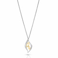 'Charlotte' Women's Sterling Silver Chain with Pendant - Silver/Gold ZH-7523