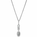 'Lily' Women's Sterling Silver Pendant with Chain - Silver ZH-7582