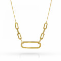 Orphelia® 'Essence' Women's Sterling Silver Necklace - Gold ZK-7560/G
