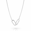 Orphelia Orphelia 'Rose' Women's Sterling Silver Necklace - Silver ZK-7561 #1