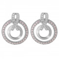 Orphelia® 'Azalea' Women's Sterling Silver Drop Earrings - Silver ZO-7095
