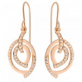 Orphelia® 'Celine' Women's Sterling Silver Drop Earrings - Rose ZO-7114/RG