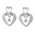 Orphelia Loreta Women's Silver Drop Earrings ZO-7126 #1