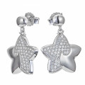 Orphelia® 'Ilona' Women's Sterling Silver Drop Earrings - Silver ZO-7331