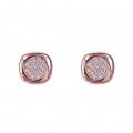Orphelia® 'Amalia' Women's Sterling Silver Stud Earrings - Rose ZO-7442