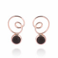 'Eugenia' Women's Sterling Silver Drop Earrings - Rose ZO-7495