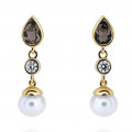 Orphelia® 'Lylou' Women's Sterling Silver Drop Earrings - Gold ZO-7498/G
