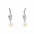 Orphelia® 'Clara' Women's Sterling Silver Drop Earrings - Silver ZO-7515 #1