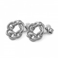Orphelia® 'Estelle' Women's Sterling Silver Stud Earrings - Silver ZO-7516