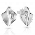 Orphelia® 'Anet' Women's Sterling Silver Stud Earrings - Silver ZO-7520 #1