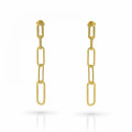 Orphelia® 'Eve' Women's Sterling Silver Drop Earrings - Gold ZO-7550/G