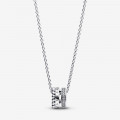 Pandora® 'Pandora Signature' Women's Sterling Silver Chain with Pendant - Silver 392311C01-45 #1