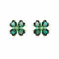 Swarovski® 'Idyllia' Women's Gold Plated Metal Stud Earrings - Gold 5666236