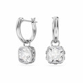 Swarovski® 'Stilla' Women's Base Metal Drop Earrings - Silver 5662919